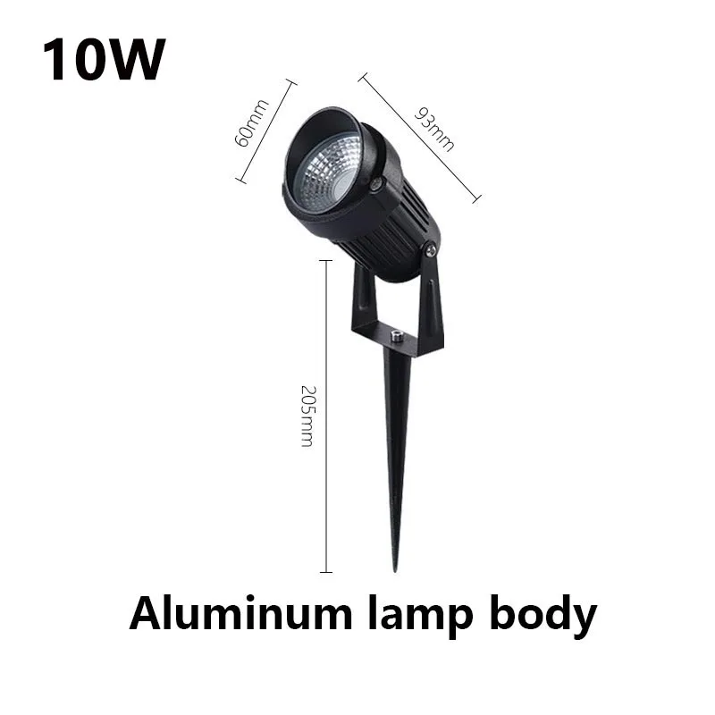 LED Garden Lawn Lamp 5W 10W 15W Outdoor Waterprof IP65 220V110V12V24V Landscape Spike Bulb Garden Path COB Lawn Spotlights