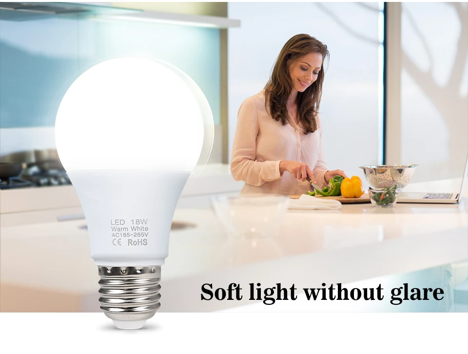 10pcs E27 LED Light Bulbs 220V 240V 18W 15W 12W 9W 6W 3W Spotlight Bulb LED Lamp Lampada Bombillas Lamparas For Home Table Lamp