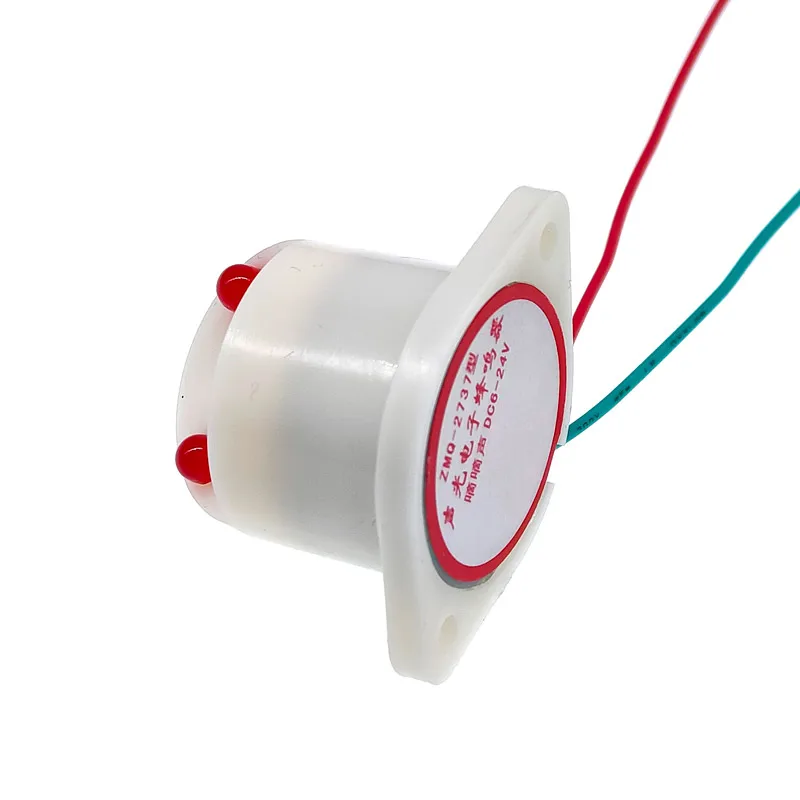 1PCS Minitype Sound And Light Electronic Buzzer ZMQ-2737 DC6-24V IP54 Lamp Burglar Alarm Beep Sound High-decibel Warning Device