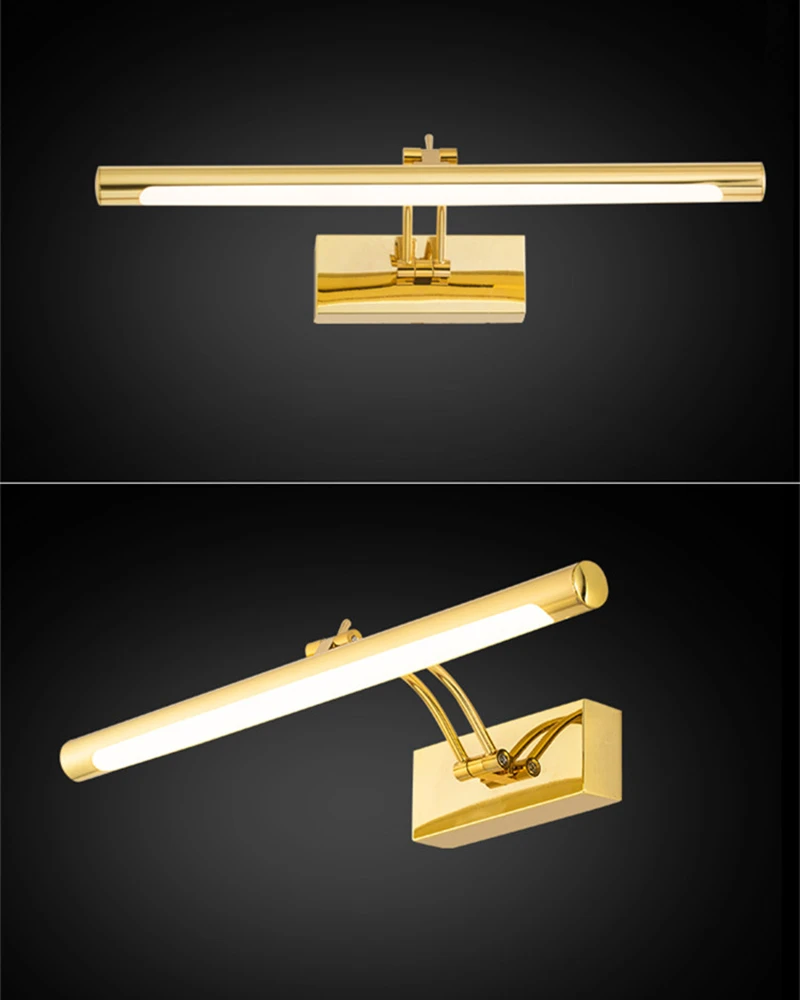 Mirror Wall Lamps Bathroom Modern Wall Lights 43CM 55CM 9W 12W Toilet Wall Mounted Lighting Fixtures Sconces Indoor Bedroom
