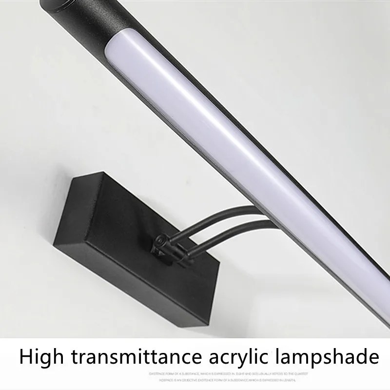 Mirror Wall Lamps Bathroom Modern Wall Lights 43CM 55CM 9W 12W Toilet Wall Mounted Lighting Fixtures Sconces Indoor Bedroom