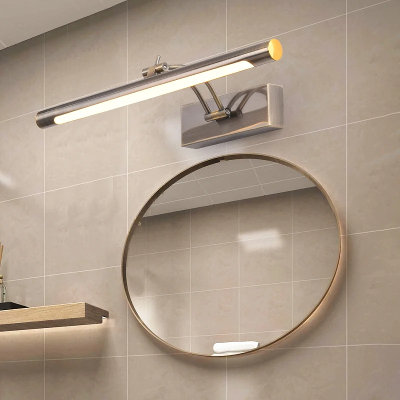 Mirror Wall Lamps Bathroom Modern Wall Lights 43CM 55CM 9W 12W Toilet Wall Mounted Lighting Fixtures Sconces Indoor Bedroom