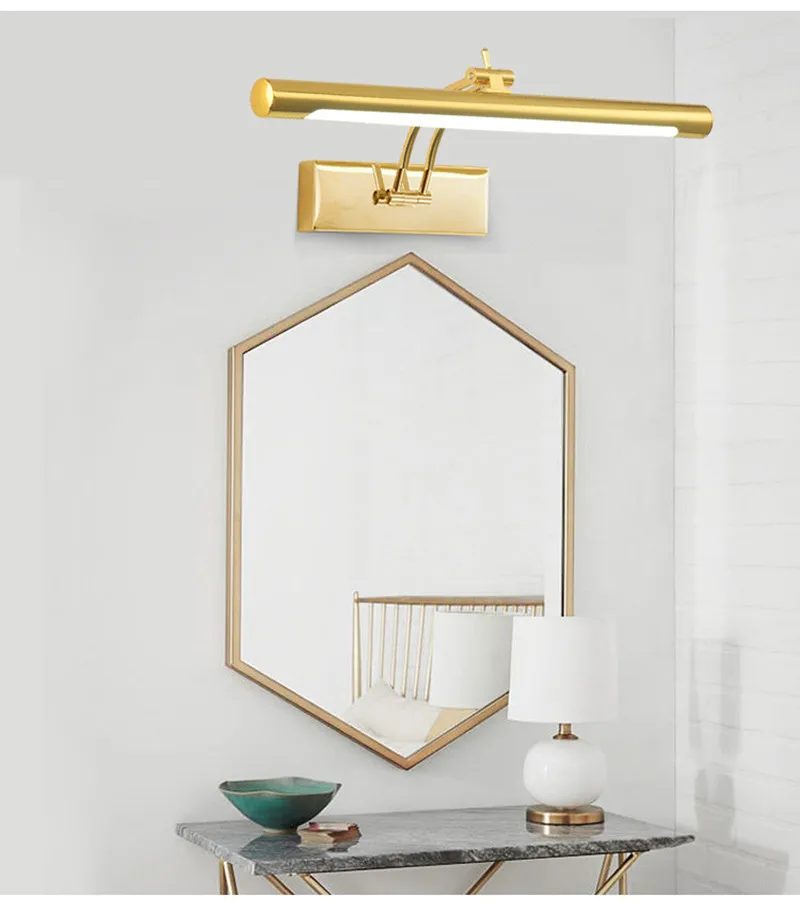 Mirror Wall Lamps Bathroom Modern Wall Lights 43CM 55CM 9W 12W Toilet Wall Mounted Lighting Fixtures Sconces Indoor Bedroom