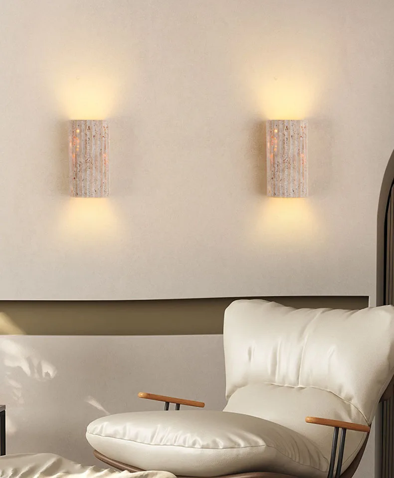 Three-dimensional Natural Stone Wall Light Outdoor 3000K For Living Room Bedroom Stairs Corridor Indoor Art Deco