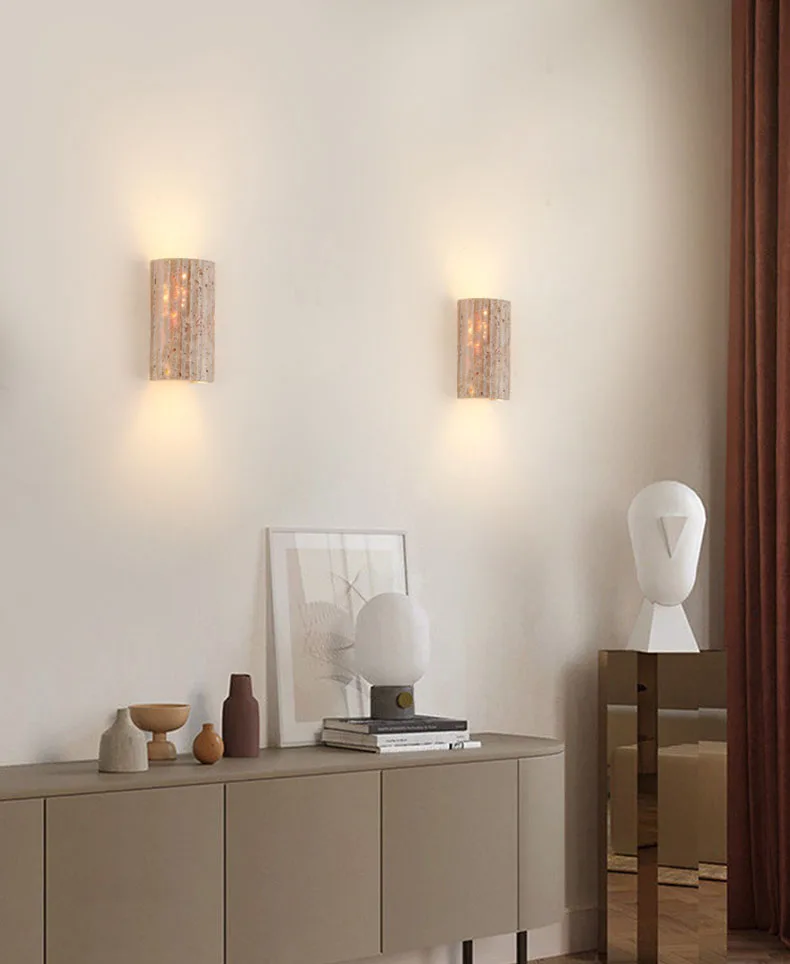 Three-dimensional Natural Stone Wall Light Outdoor 3000K For Living Room Bedroom Stairs Corridor Indoor Art Deco