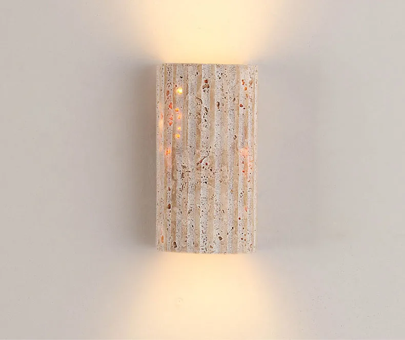 Three-dimensional Natural Stone Wall Light Outdoor 3000K For Living Room Bedroom Stairs Corridor Indoor Art Deco