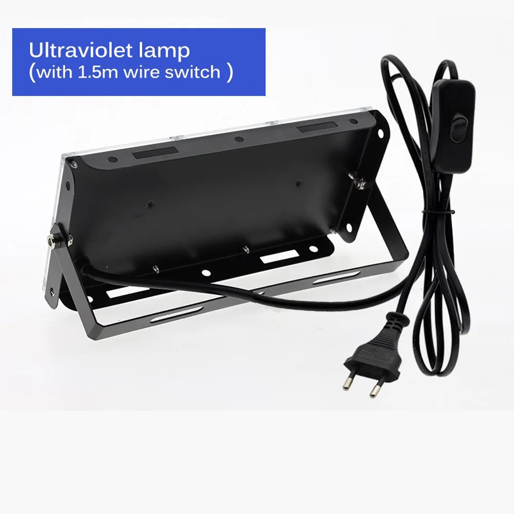 100W 300W purple light 365nm 395nm 405nm UV curing lamp fluorescent detection lamp shadowless glue curing lamp green oil resin