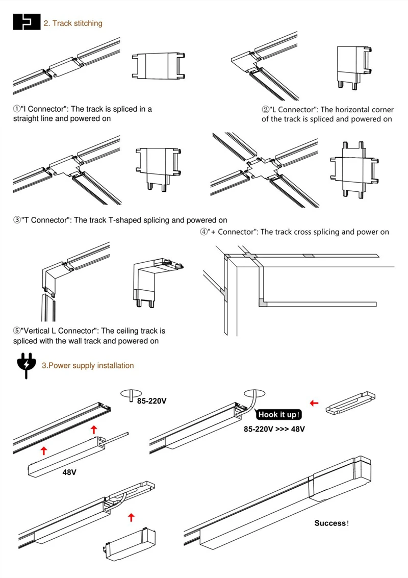 H6mm Ultra Thin Magnetic Track Light System 48V Living Room Ceiling Mount LED Ceiling Magnet Rail Lamp Spotlight Chandelier