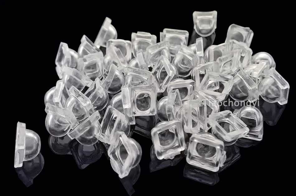 100PCS 5050 LED Lens 30 60 90 120 140 180 Degree Convex Optical Lens For 5050 SMD WS2812 WS2811 SK6812 RGB LED Strip Light