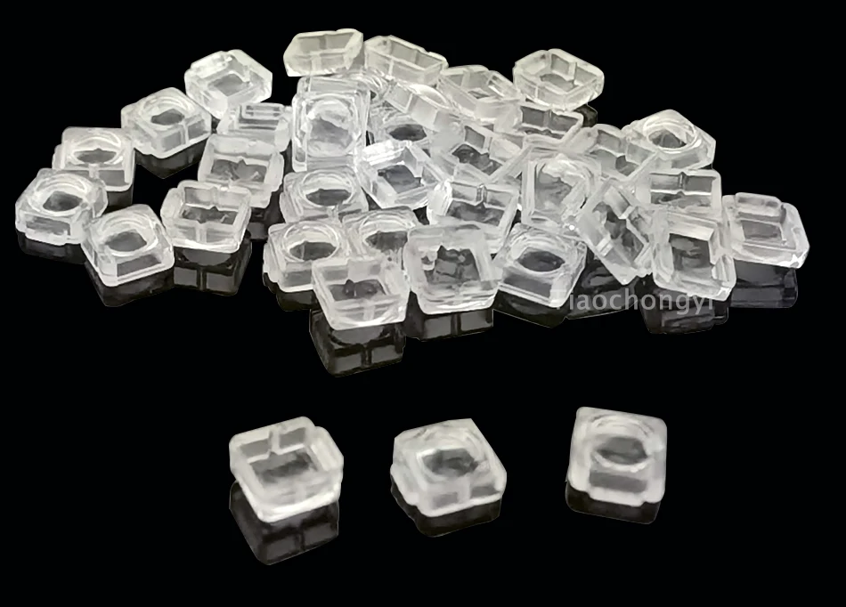 100PCS 5050 LED Lens 30 60 90 120 140 180 Degree Convex Optical Lens For 5050 SMD WS2812 WS2811 SK6812 RGB LED Strip Light