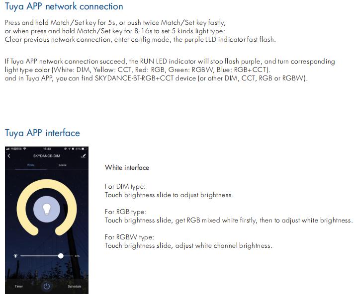 WT5 WiFi / WB5 Bluetooth 5 in1 Smart RF Controller Compatible Tuya Voice control for Single Color RGB,RGBW,RGB+CCT,CCT LED Strip