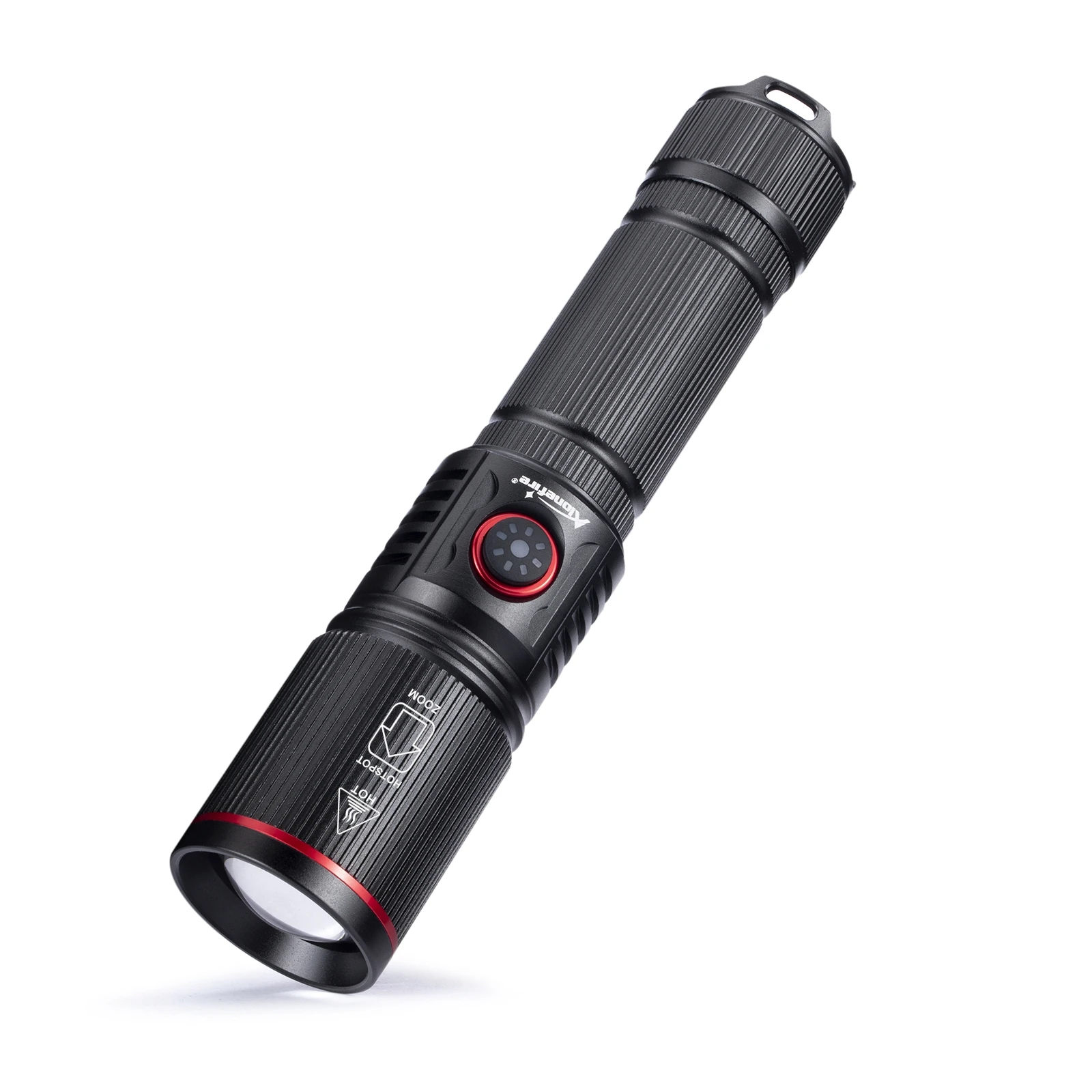 20W Zoom Round Beam Light LED High Power Flashlight USB Rechargeable Torch Camping Outdoor Hunting Fishing Walking Lighting Lamp