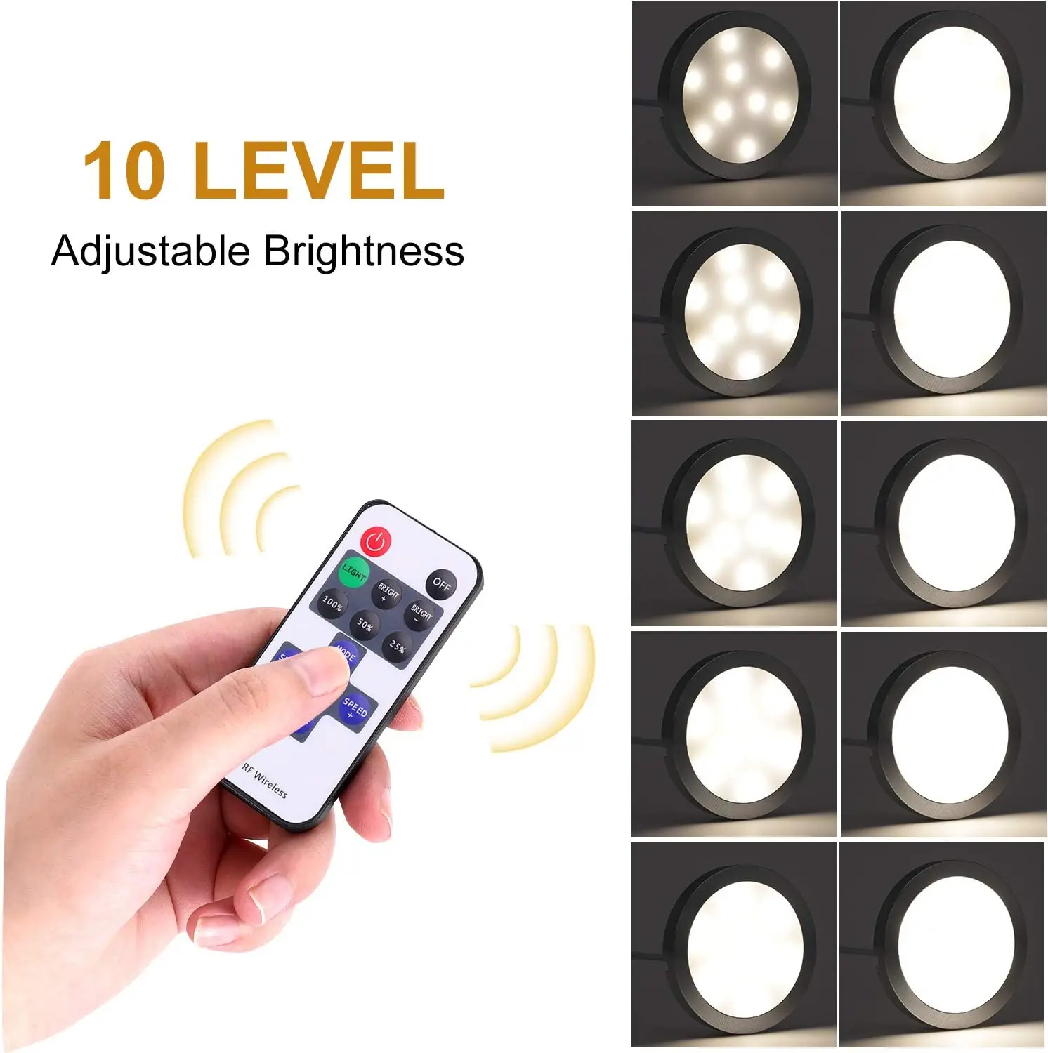 Under Cabinet LED Night Lights Display Case Closet Lamp Remote Control for Home Kitchen Showcase Wardrobe Cupboard Decoration