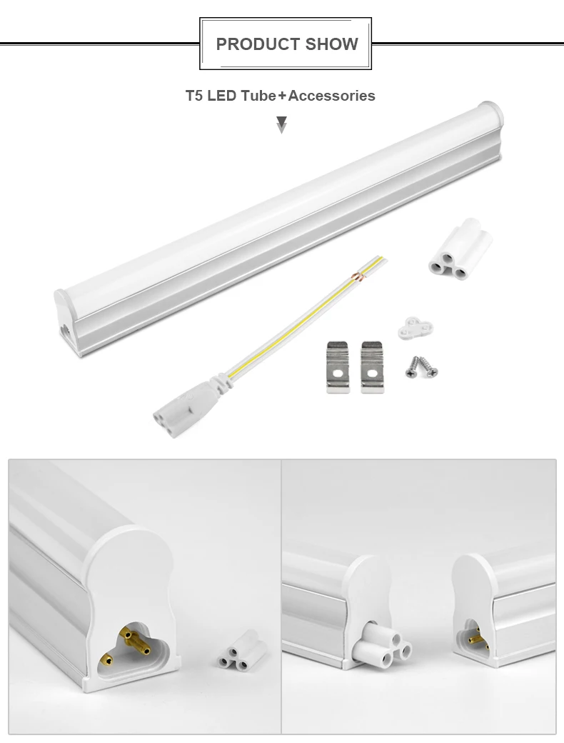 1FT 6W 29CM Desk Lamp T5 Tube LED Bar With Screws for Mounting Under Bookshelf AC220V 110V Home Reading Lamp Table Light Lampara