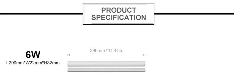 1FT 6W 29CM Desk Lamp T5 Tube LED Bar With Screws for Mounting Under Bookshelf AC220V 110V Home Reading Lamp Table Light Lampara