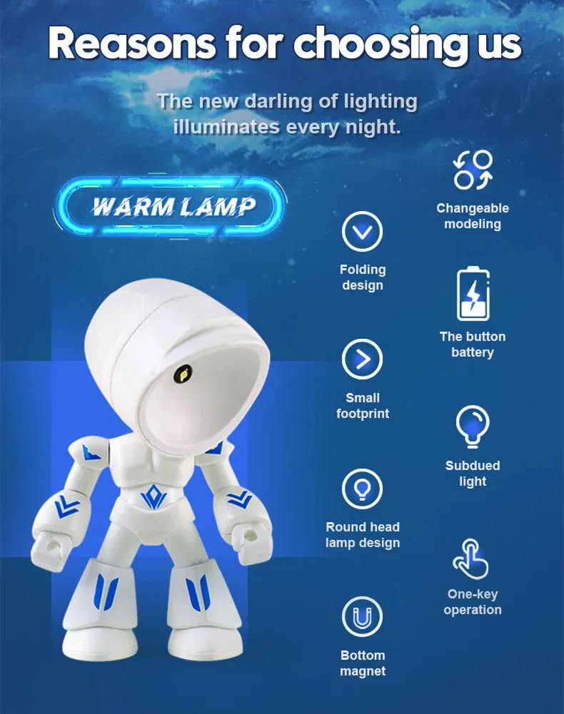Mini Night Light LED Cartoon Cute Hero Police Desk Lamp Desktop Ornament Bedside Bedroom Table Lights Children Boy Holiday Gifts