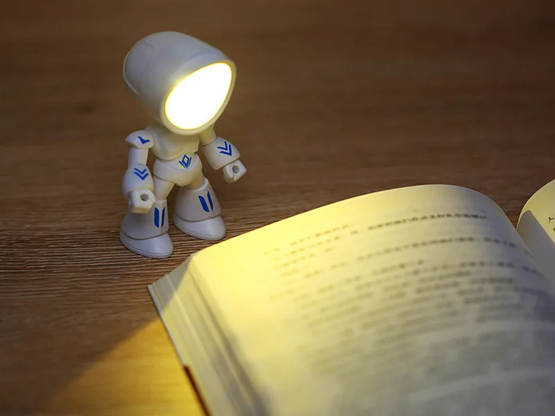 Mini Night Light LED Cartoon Cute Hero Police Desk Lamp Desktop Ornament Bedside Bedroom Table Lights Children Boy Holiday Gifts