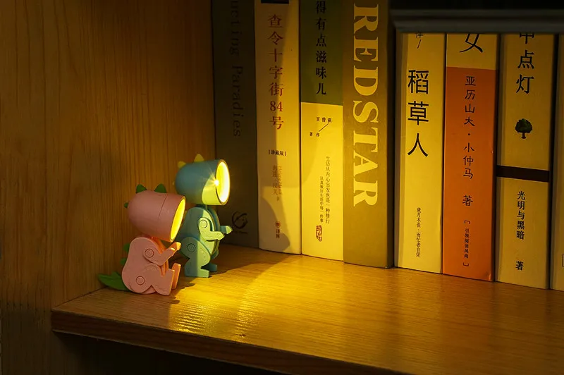 Mini Night Light LED Cartoon Cute Hero Police Desk Lamp Desktop Ornament Bedside Bedroom Table Lights Children Boy Holiday Gifts