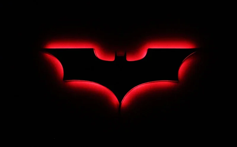 Creative 3D Bat Wall Lamp RGB Bedside Decorative LED Mirror Light with Remote Control for Bedroom Living Room Porch Passage