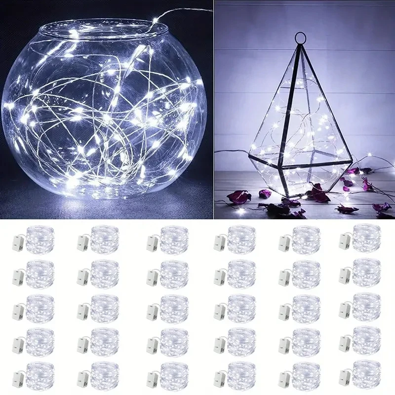 30 Packs Fairy Tale Lamp Battery Operated String Light 20 LED Mini String Light Waterproof For Wedding Party DIY Bedroom Decor