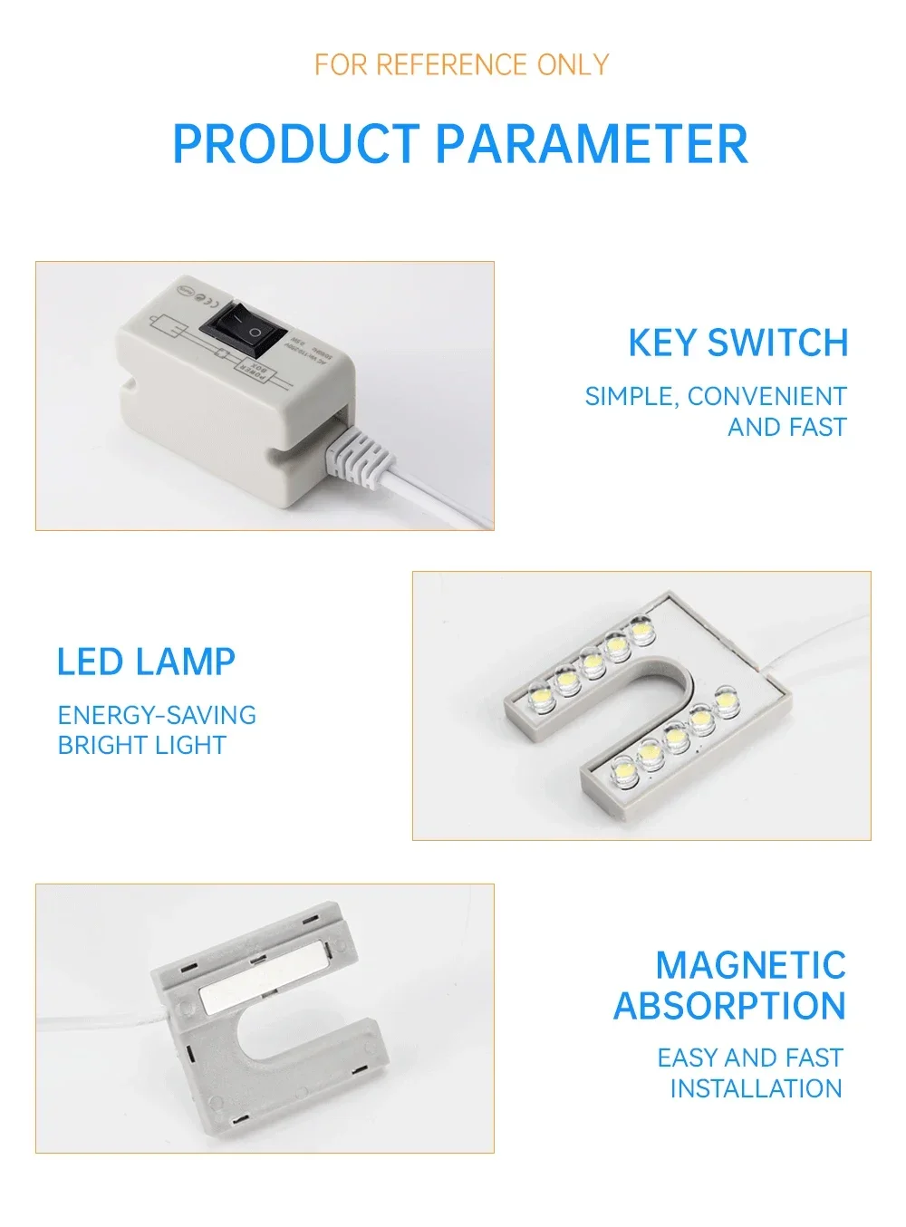 EU/US Plug Sewing Machine Light 10LED/COB U-Shape Flexible Industrial Lighting Lamp Magnetic Base Working Lights For Workbench