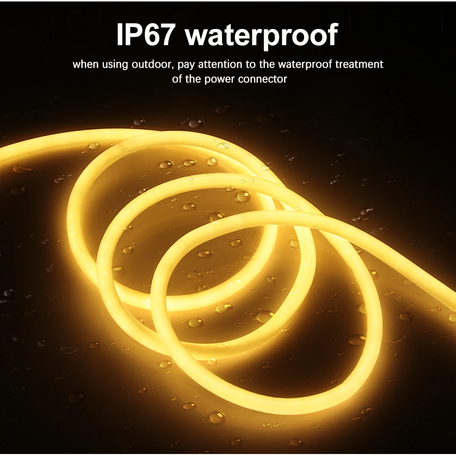 360 Round Tube 220V Flexible Rope Light 120leds/m LED Neon Light Strip Cold White/Natural White/Red/Green/Blue/Pink Waterproof