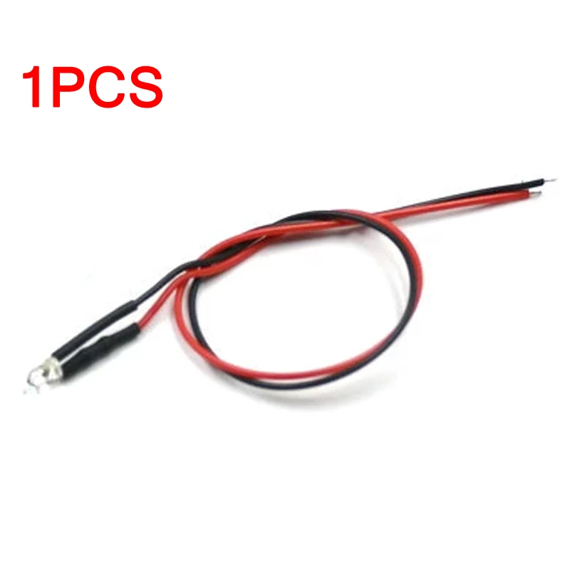 10PCS 5mm LED 5-12V 20cm Pre-wired White Red Green Blue Yellow UV RGB Diode Lamp Decoration Light Emitting Diodes Pre-soldered