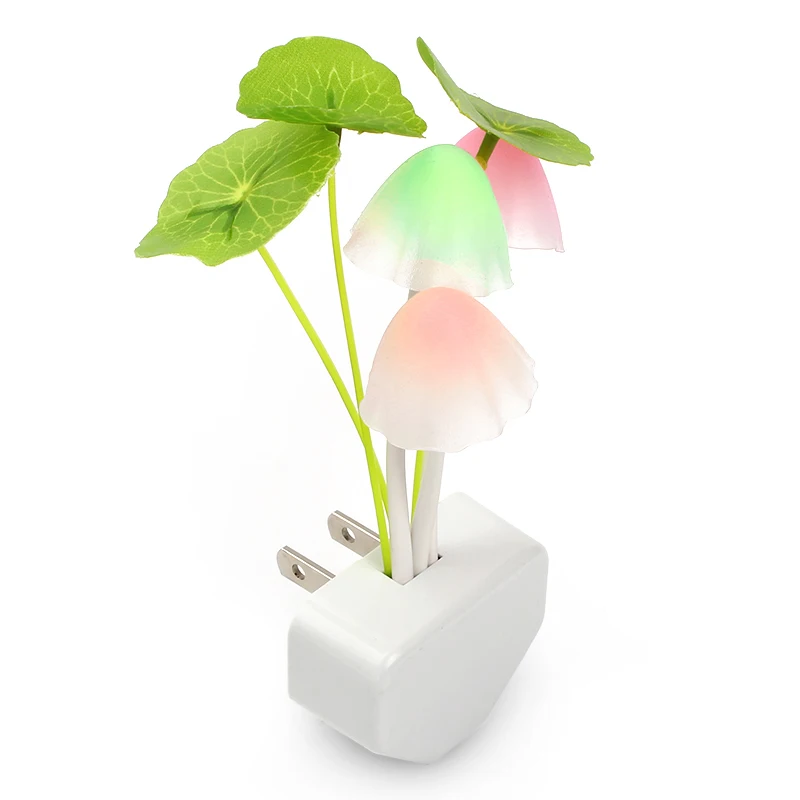 European Plug Sensor LED Beautiful Light Sensor Romantic abajur infantil Mushroom Night Light Dreambed Illumination
