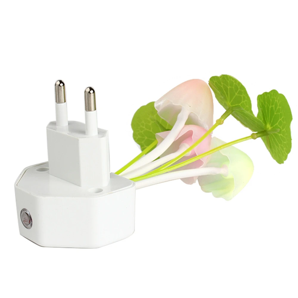 European Plug Sensor LED Beautiful Light Sensor Romantic abajur infantil Mushroom Night Light Dreambed Illumination