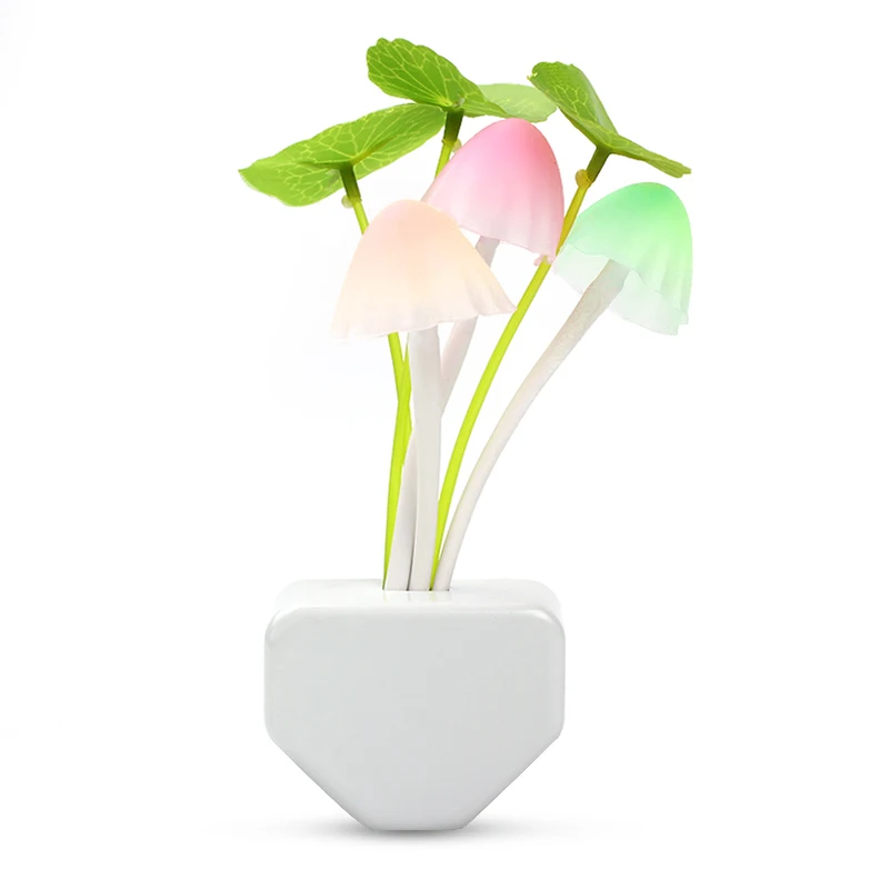 European Plug Sensor LED Beautiful Light Sensor Romantic abajur infantil Mushroom Night Light Dreambed Illumination