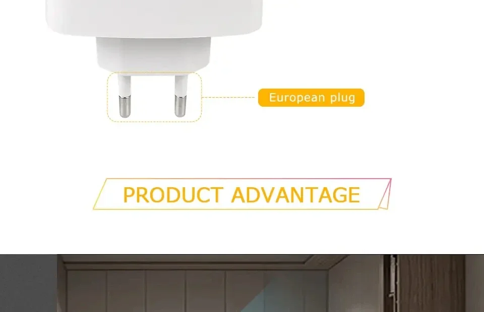 LED Night Light With Motion Sensor EU US Plug Lamps Wall Night Lamp Dimmable Bedroom Toilet Hallway Kitchen Kids Night Lights