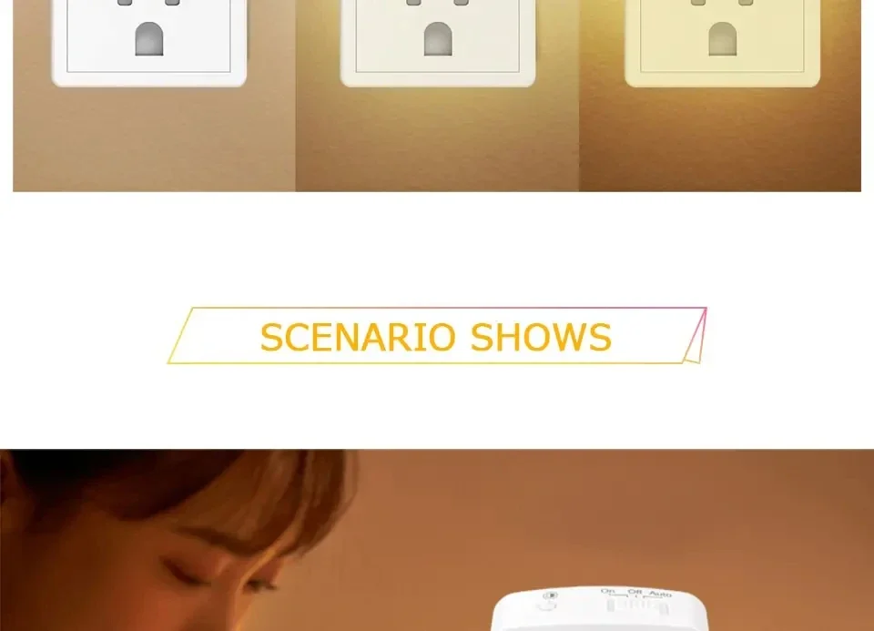 LED Night Light With Motion Sensor EU US Plug Lamps Wall Night Lamp Dimmable Bedroom Toilet Hallway Kitchen Kids Night Lights