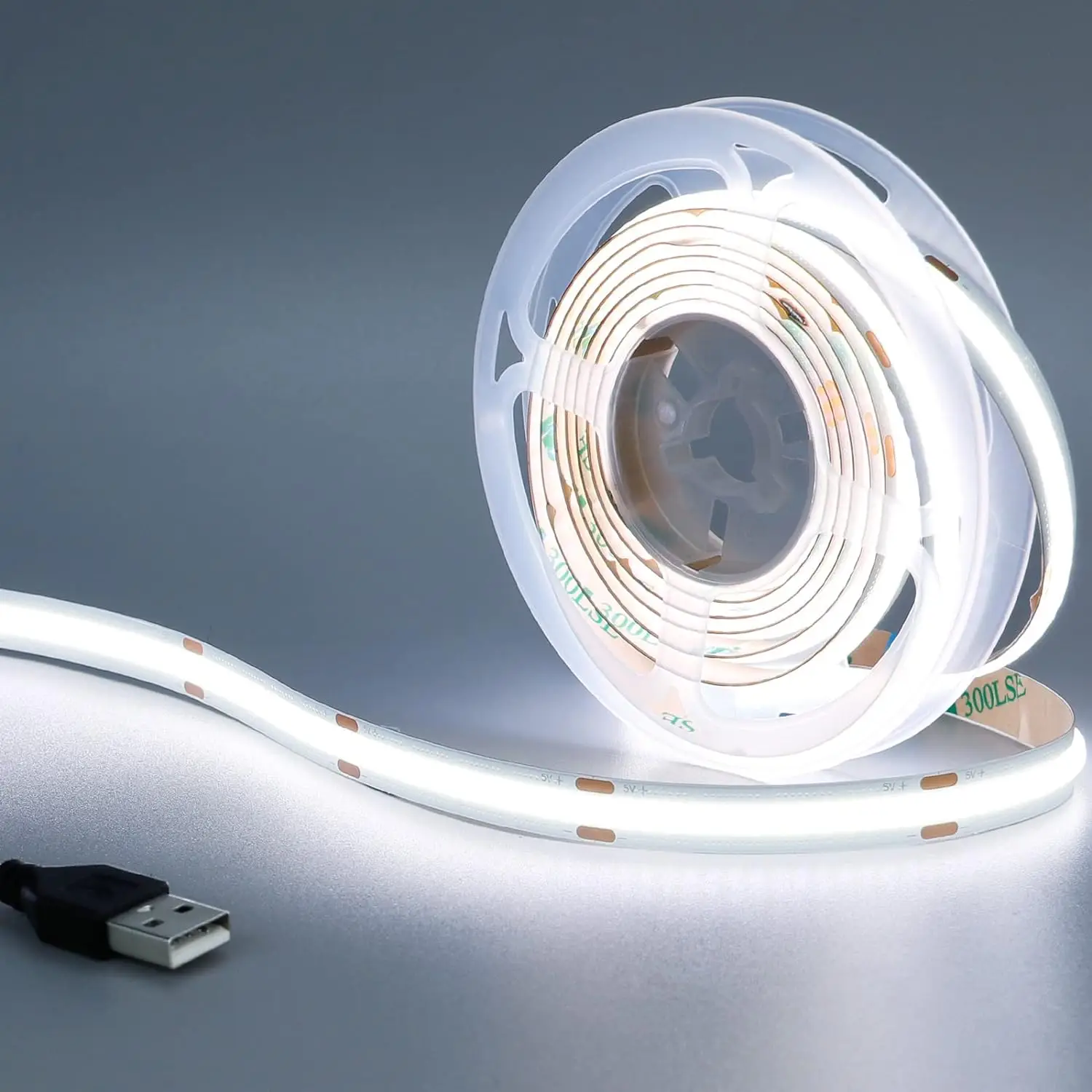 DC 5V USB LED COB Strip White Warm White LED Strip Light TV Background Lighting Tape Home Decor Lamp 1- 5m LED String Light