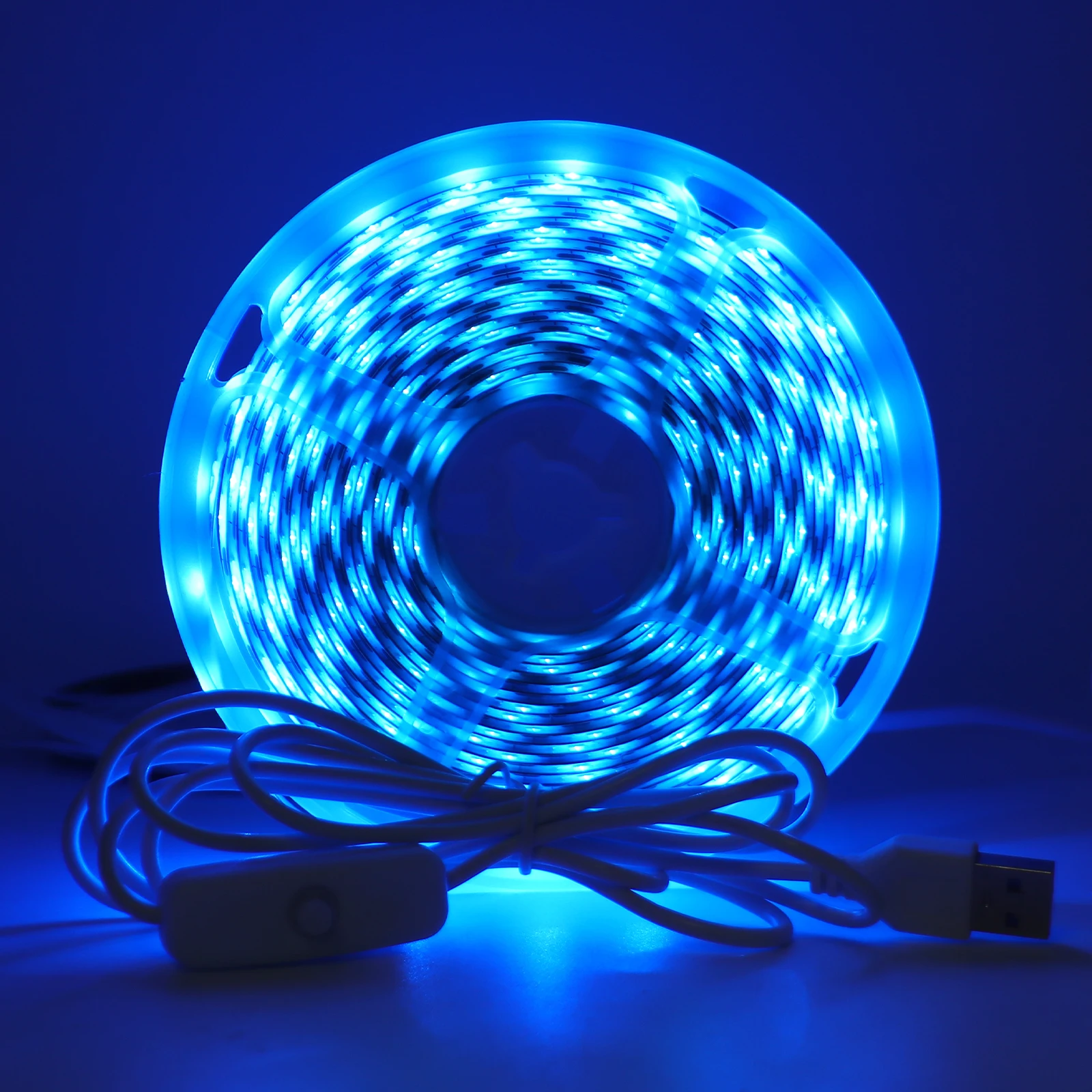 5V 2835 LED Strip Light USB 60Leds/m Flexible Fita Led Tape With Switch White Warm White Waterproof LED Lights for Room Decor