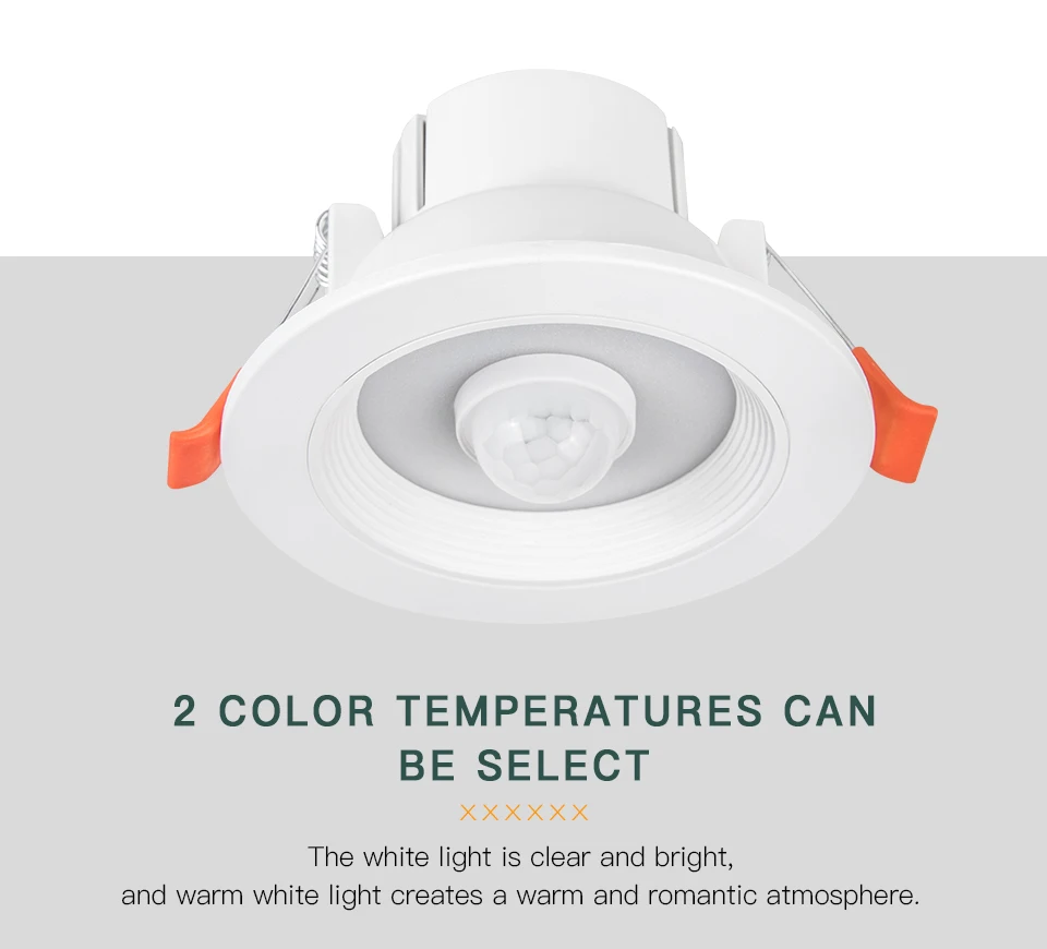 20W 15W 10W 5W PIR Motion Sensor Downlight AC85-265V Recessed Ceiling Light For Corridor Living Room Kitchen Decor Lighting