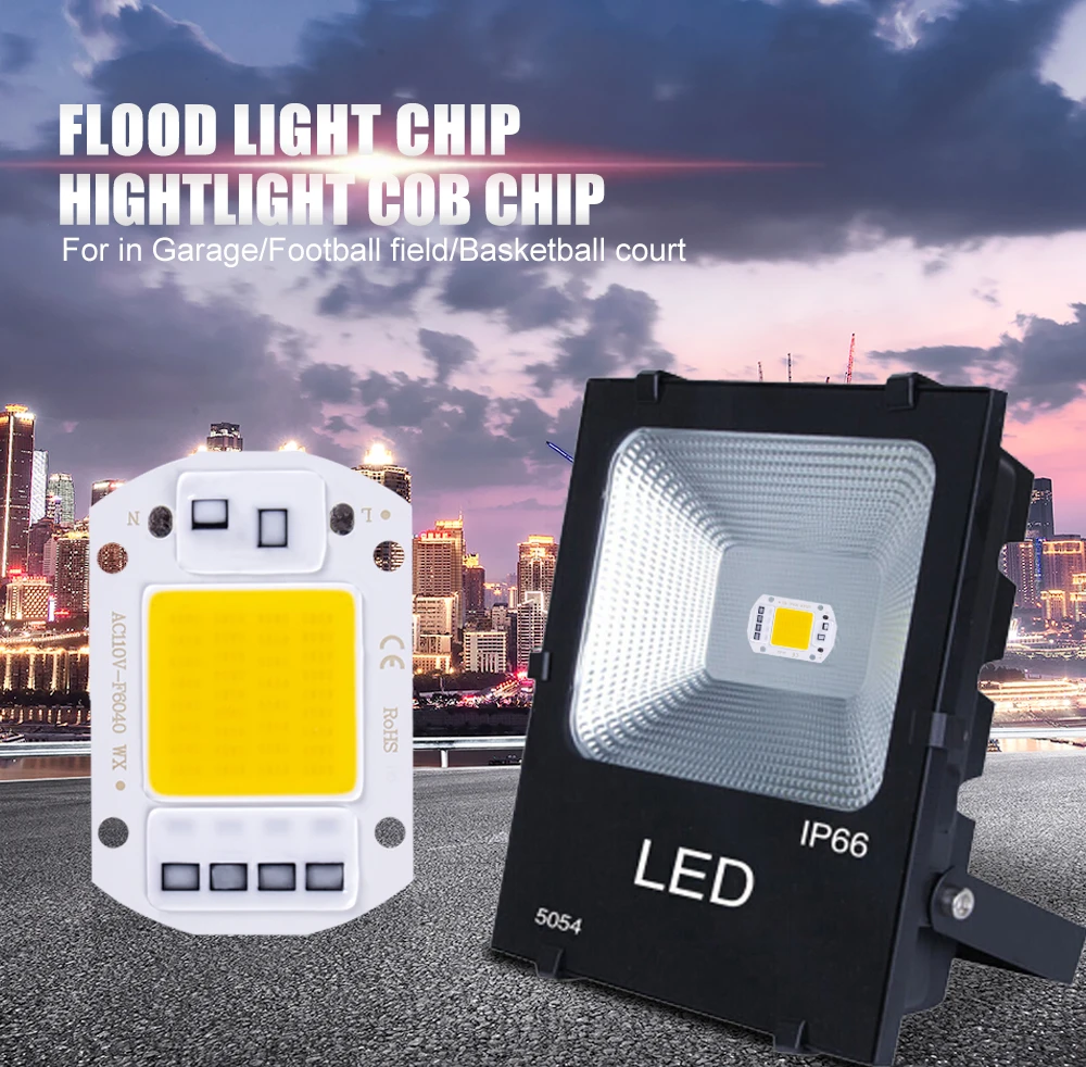 1/PCS COB Chip 10W 20W 30W 50W 220V LED Smart IC No Need Driver 3W 5W 7W 9W LED Bulb Lamp for Flood Light Spotlight Diy Lighting