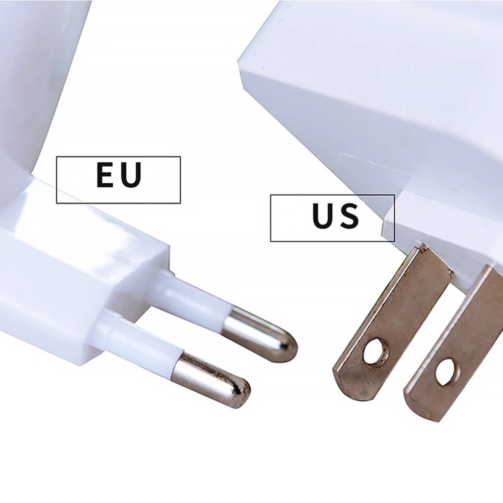 Mini LED Night Light EU/US Plug in Dusk to Dawn Sensor Wall Nights Lamp Square for Bedroom Hallway Stairs Corridor 110V 220V