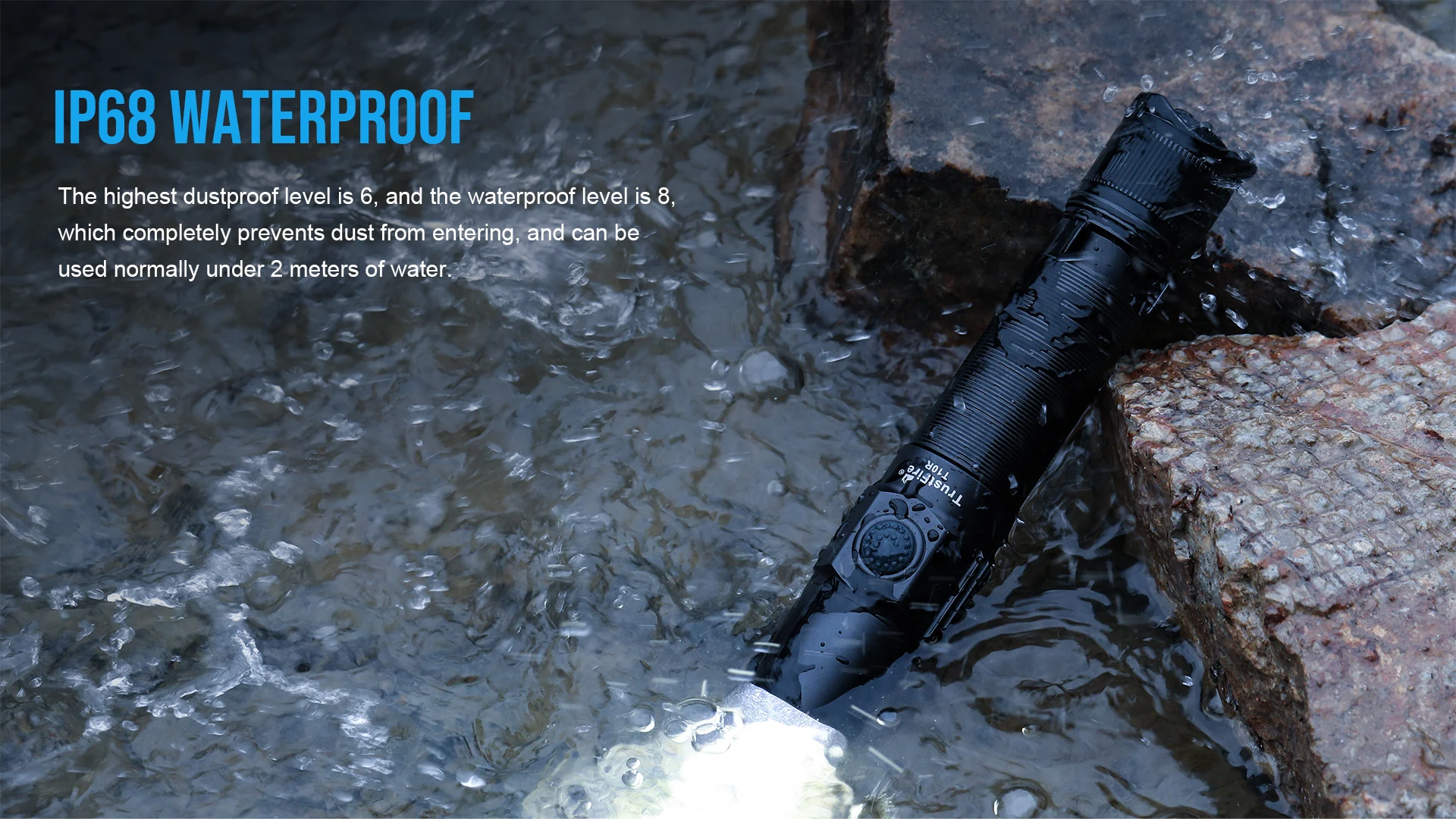 Trustfire T10R Army Tactical Flashlight 1800Lumen Powerful Type C USB Rechargeable 18650 LED Rechargeable Military Tactical Lamp