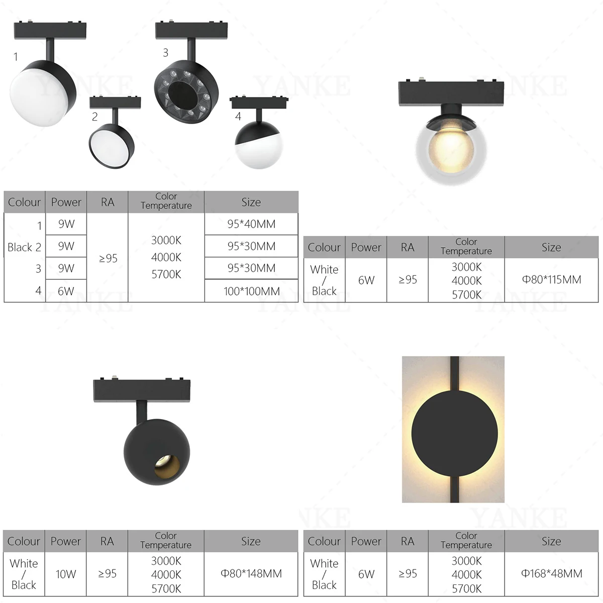 6MM Thin Smart Tuya Zigbee Dimmable Ceiling Surface Mount Magnetie Track Light System Black White Slim Lamp Safe DC48V for Home