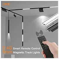 6MM Thin Smart Tuya Zigbee Dimmable Ceiling Surface Mount Magnetie Track Light System Black White Slim Lamp Safe DC48V for Home