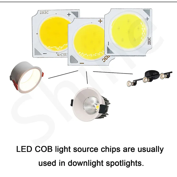 10pcs 3W/5W/7W/10W 6500K/4000K/3000K LED COB Light Beads 1313 Ra≥70 LED Lamp Bead LED Bulb Chip Spot Light Downlight Diode Lamp