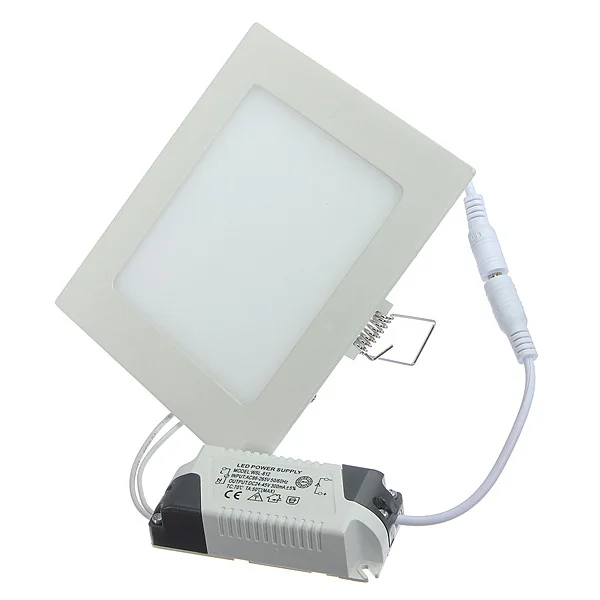 Ultra Thin Design Dimmable 3W 6W 9W12W 15W 25W LED Ceiling Recessed Grid Downlight Square LED Panel Light Free Shipping
