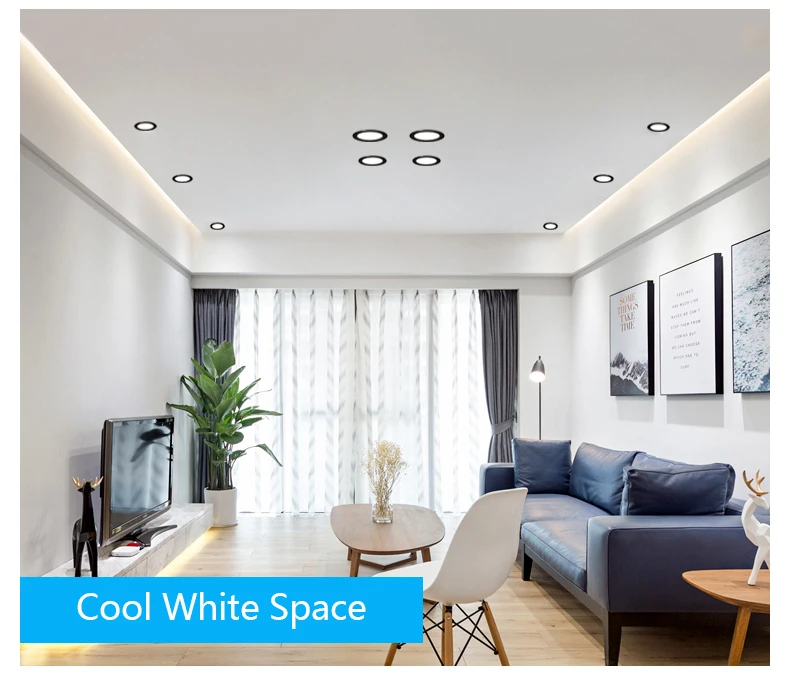 LED Downlight Ceiling Light Black Lamps Waterproof 5W 9W 12W 15W 18W AC 220V 230V 110V Spot IP65 LED Downlight Lamp