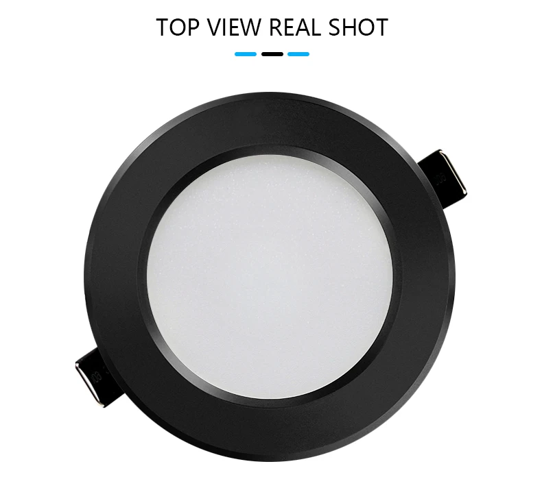 LED Downlight Ceiling Light Black Lamps Waterproof 5W 9W 12W 15W 18W AC 220V 230V 110V Spot IP65 LED Downlight Lamp