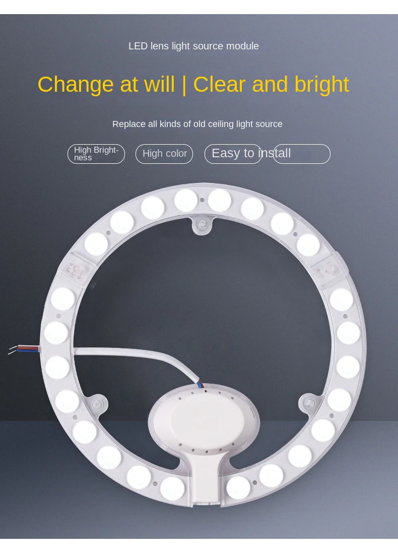 OuuZuu 12W 18W 24W 36W LED Ring PANEL Circle Light AC220V-240V LED Round Ceiling Board The Circular Lamp Board High Quality