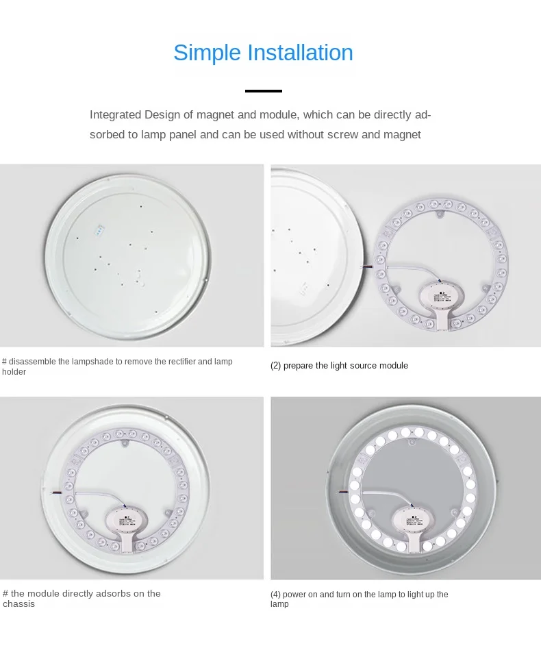 OuuZuu 12W 18W 24W 36W LED Ring PANEL Circle Light AC220V-240V LED Round Ceiling Board The Circular Lamp Board High Quality