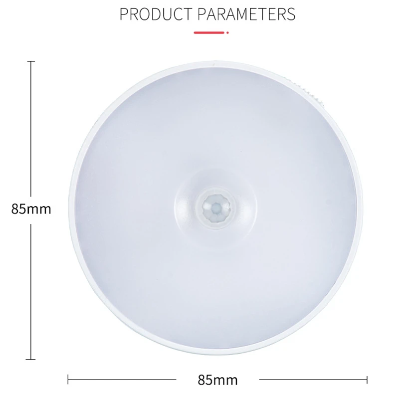 LED Motion Sensor Light Wireless Night Light Under Cabinet Light Closet Lamp Smart Wall-Mounted Body Induction Lamp Home Decor