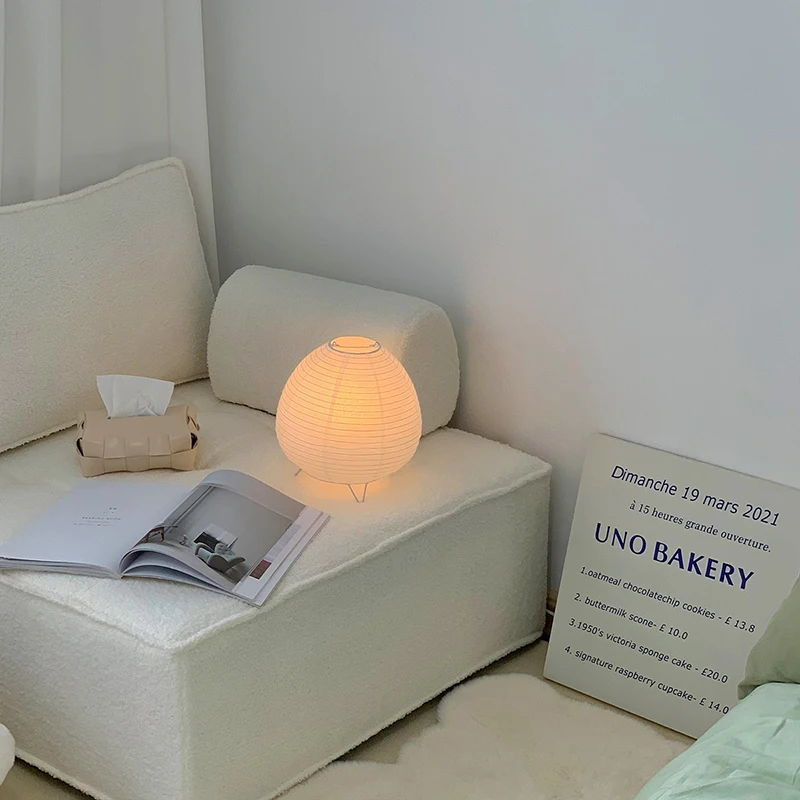 Nordic LED Table Lamp Interior Lighting Wabi Sabi Style Table Light Bedside Bedroom Living Study Home Decoration Desk Lamps