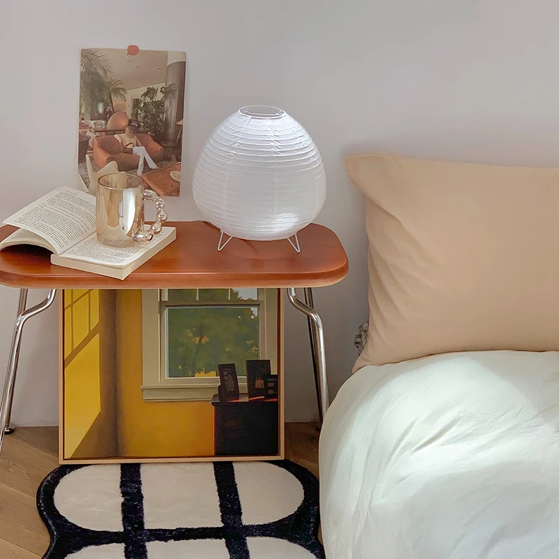 Nordic LED Table Lamp Interior Lighting Wabi Sabi Style Table Light Bedside Bedroom Living Study Home Decoration Desk Lamps