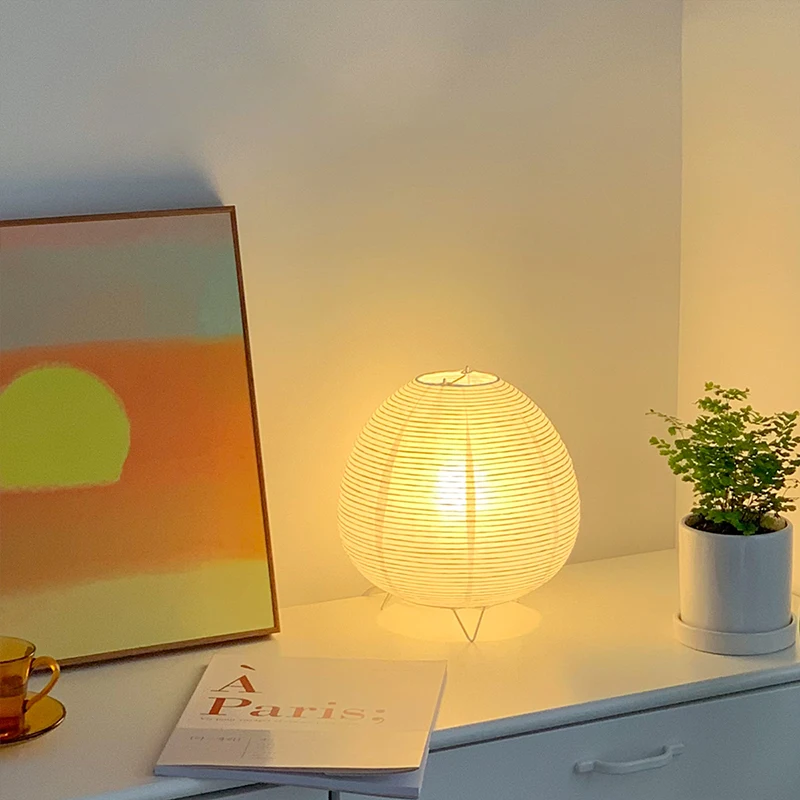 Nordic LED Table Lamp Interior Lighting Wabi Sabi Style Table Light Bedside Bedroom Living Study Home Decoration Desk Lamps